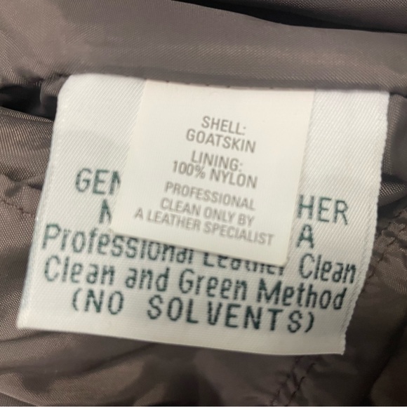 Vintage Official US Border Patrol Uniform Leather Jacket Goatskin Men’s 44 L/XL - Picture 16 of 16